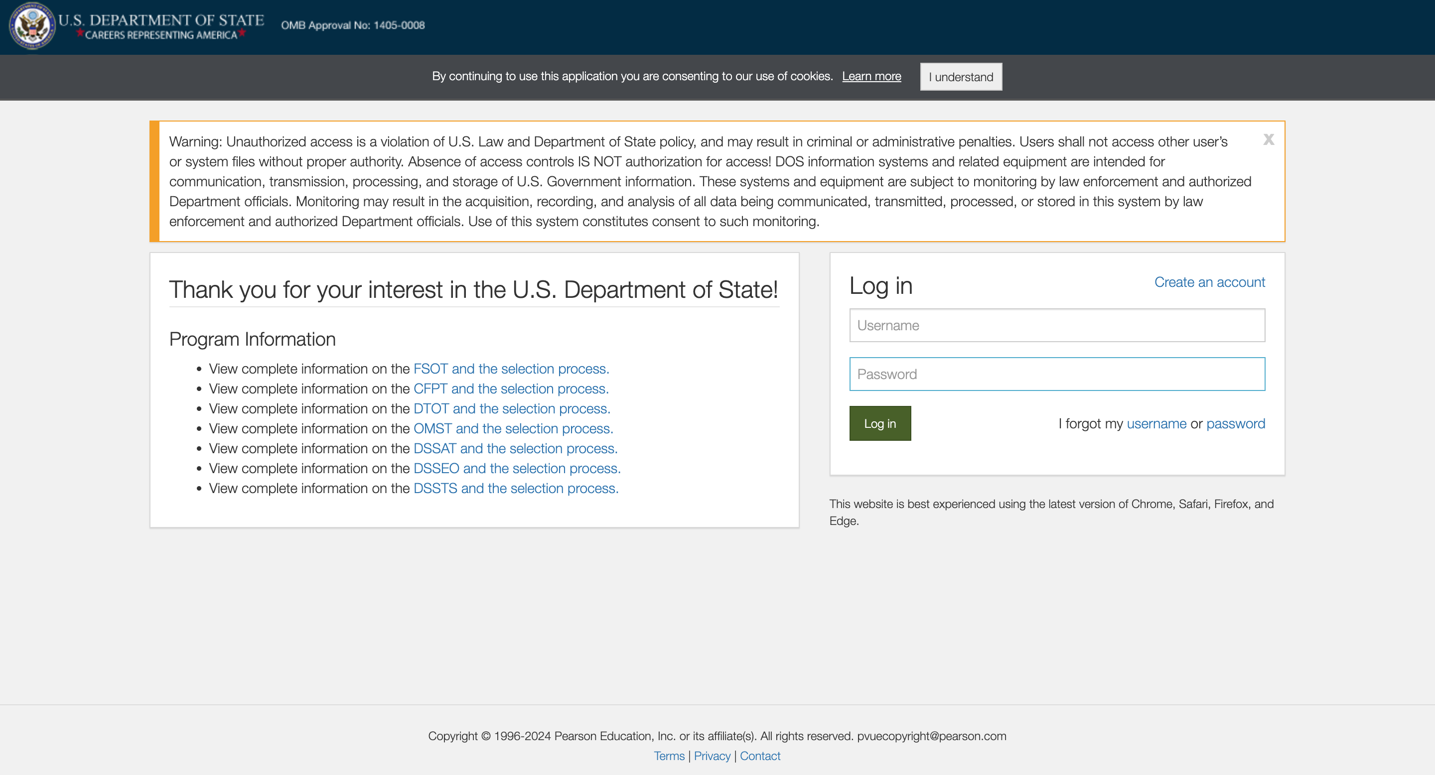 A mockup showing the Pearson VUE candidate portal login interface, how long does it take to get nclex results