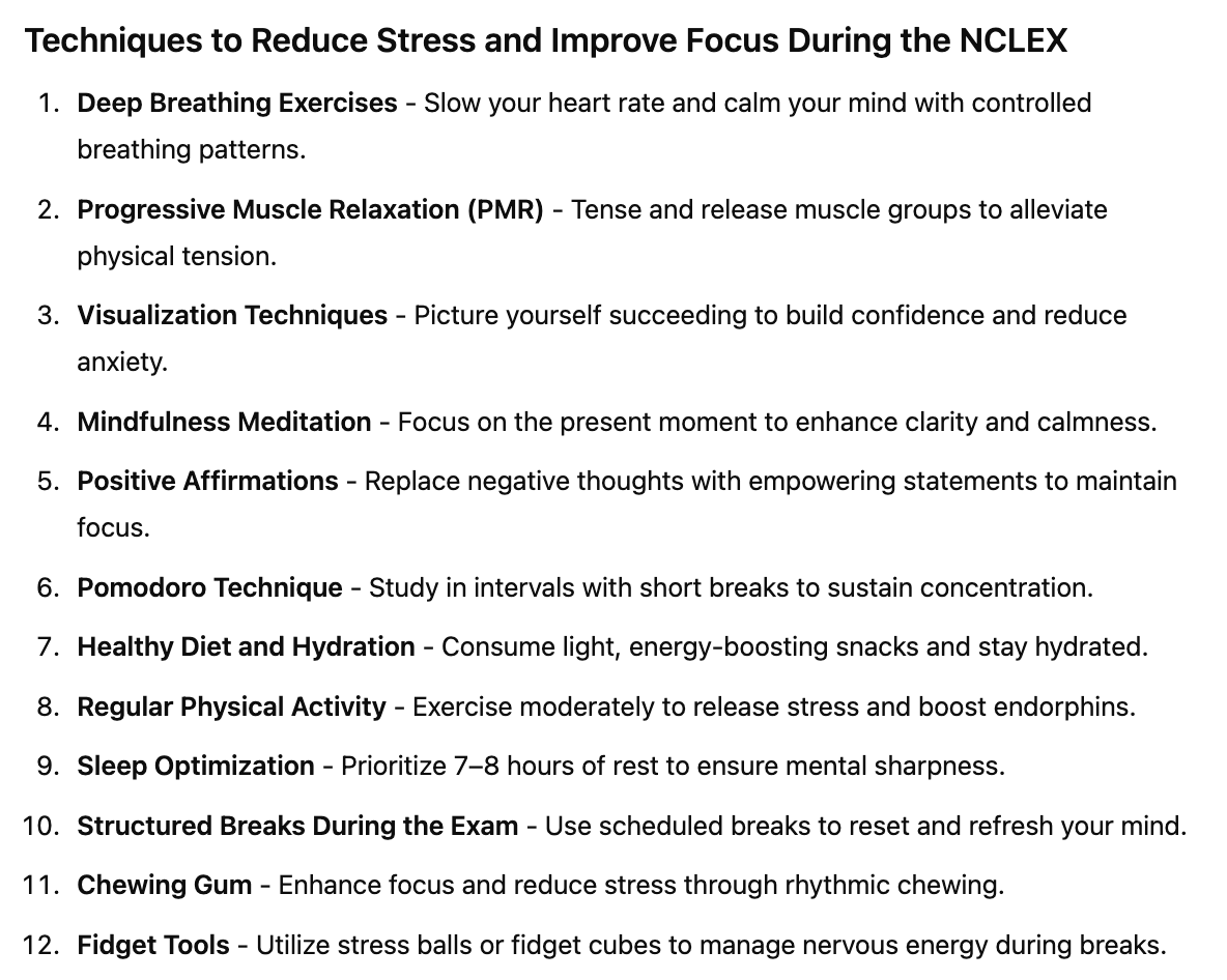 Techniques to reduce stress and improve focus during the NCLEX, How hard is the NCLEX, Is the NCLEX hard, Why is the NCLEX so difficult